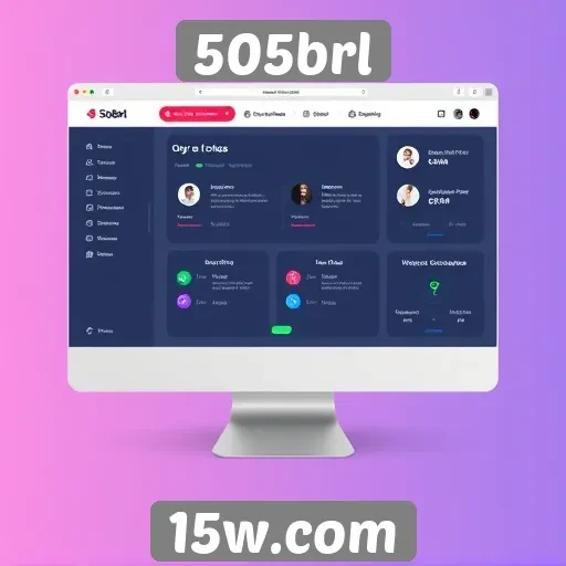 Interface do 505brl é intuitiva e acessível